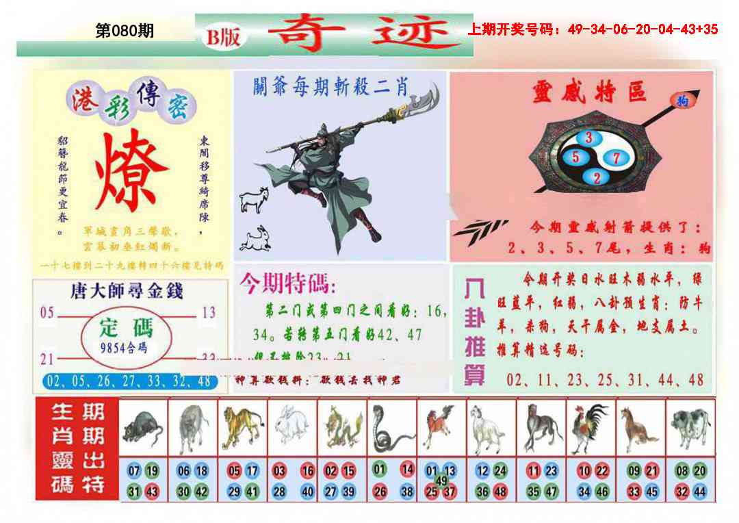 080期九龍奇迹B(推荐)[图]